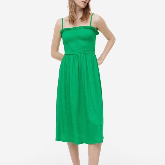 H&M Emerald smock Midi Dress - Picture 6 of 11
